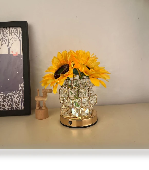Sunflower LED Touch Lamp — Desk & Table Lighting, Fancy decoration