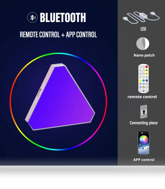 WIFI Triangle LED Wall Light — Wall Lighting, Build My Home