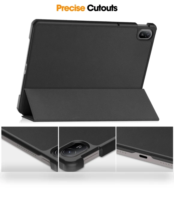 3-Fold Holder Smart Leather Tablet Case for Huawei Matepad SE 11 — Keyboard Cases, Huawei