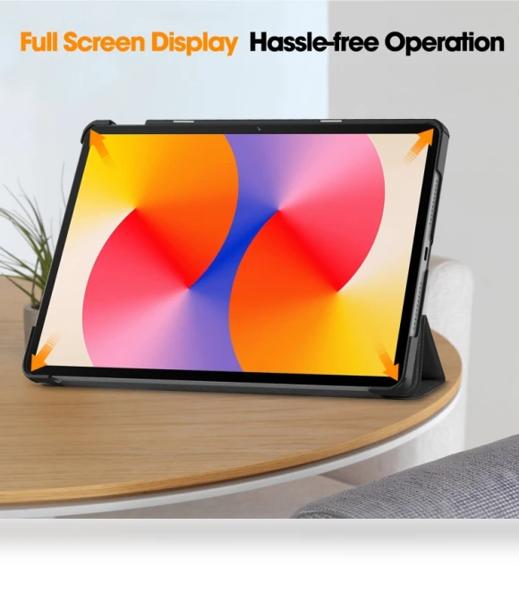 3-Fold Holder Smart Leather Tablet Case for Huawei Matepad SE 11 — Keyboard Cases, Huawei