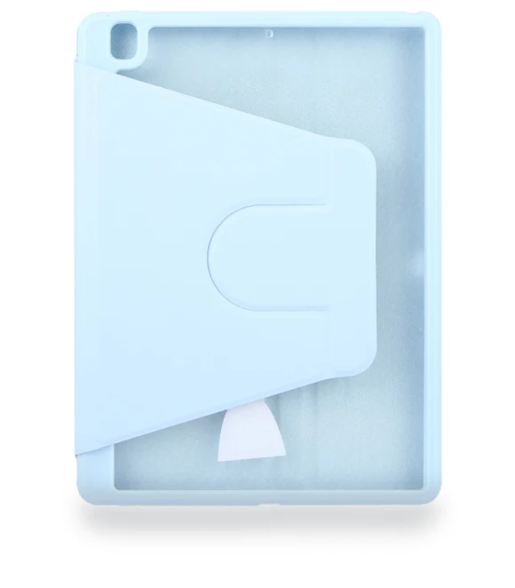 Acrylic TPU 3-folding Rotating Smart Tablet Leather Case for iPad 10.2 — Keyboard Cases, GEBEI