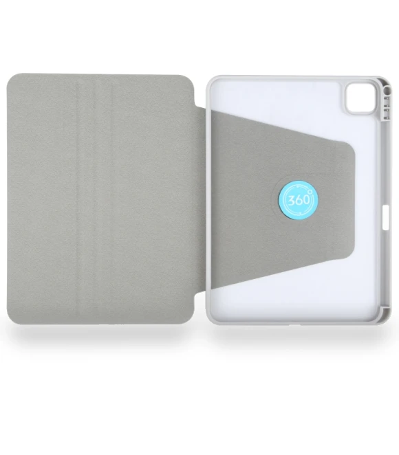Acrylic TPU 3-folding Rotating Smart Tablet Leather Case for iPad 10th Gen 10.9 2022 — Protective Cases, GEBEI