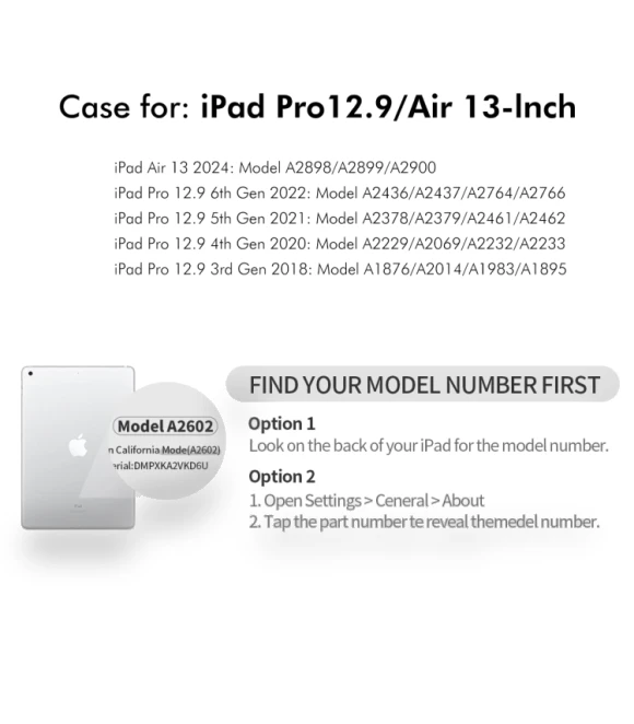 360 Rotation TPU Leather Smart Tablet Case with Pen Slot for iPad Pro 12.9 2022/Air 13 2024 — Protective Cases, ENKAY