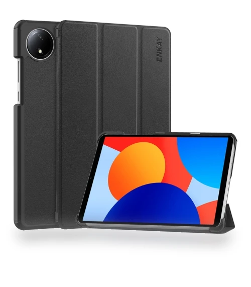 Tri-fold Leather Smart Tablet Case for Redmi Pad SE 4G 8.7 — Protective Cases, ENKAY