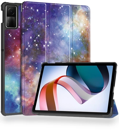 3-Fold Holder Smart Leather Tablet Case for Xiaomi Redmi Pad SE — Keyboard Cases, Xiaomi
