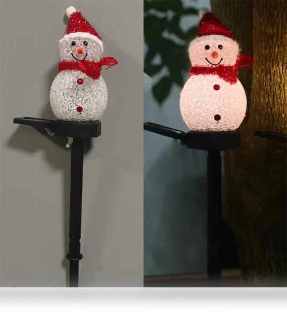 Christmas Snowman Solar Light — Lighted Displays, Smarter than future