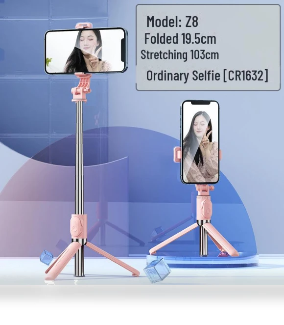 Integrated Bluetooth Selfie Stick and Tripod for Mobile Phones — Selfie Sticks, AI Supermarket