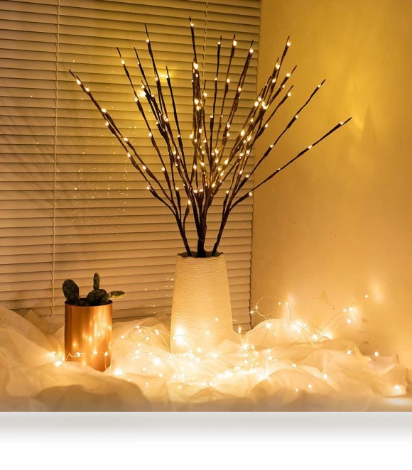 LED Night Light in Shape of Tree Branch with Stars — Creative Lighting Solutions, AI Supermarket
