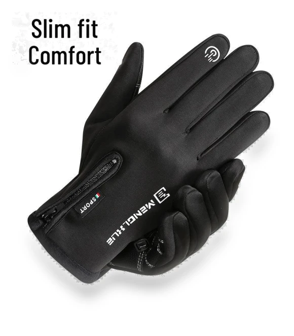 Men's Autumn-Winter Waterproof Touchscreen Cycling Gloves — Gloves & Mittens, Warm Land