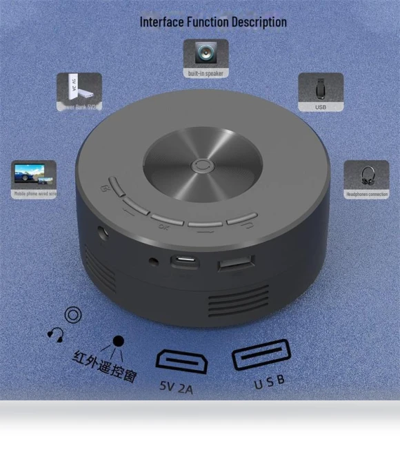 Portable Mini Projector HD — Home Theater Projectors, Smarter than future
