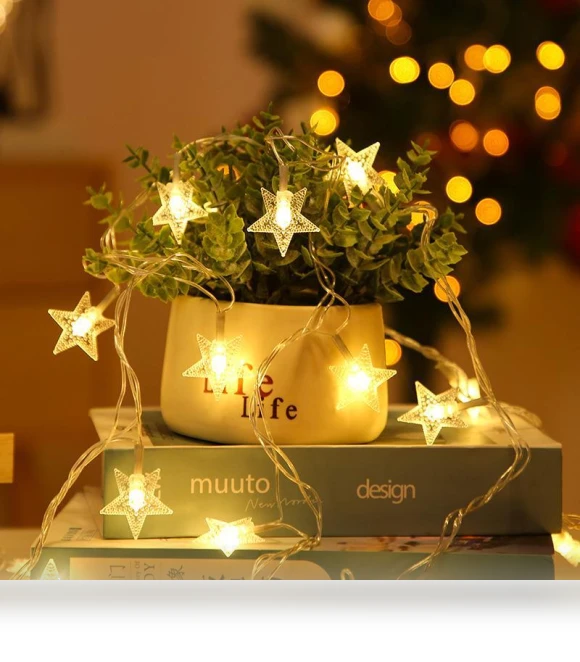Romantic LED Star String Lights — String Lights, AI Supermarket