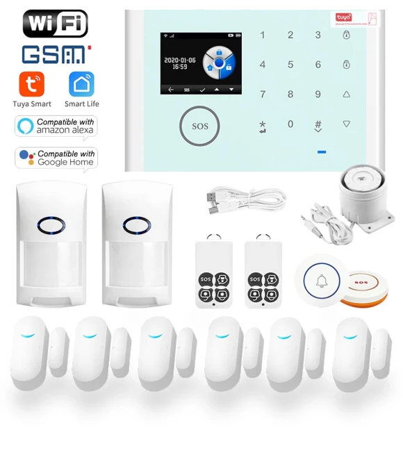 Smart Home Alarm System — Smart Home Security, Stone Home