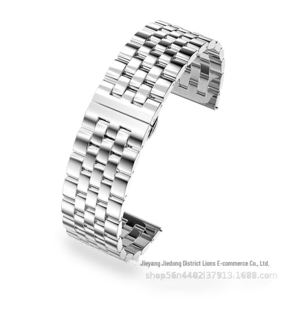 Smart stainless steel watch strap with five-bead design — Bands, Smarter than future