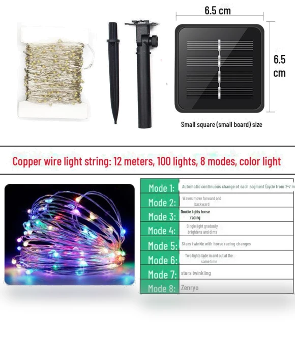 Solar-Powered LED Fairy Lights — Garden Illumination, Smarter than future