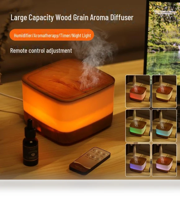 Ultrasonic Aroma Diffuser with Wood Grain Design — Diffusers, Perfect choice for your home