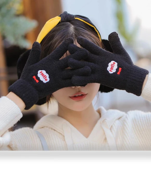 Winter Gloves with Plush Suede — Gloves & Mittens, Warm Land