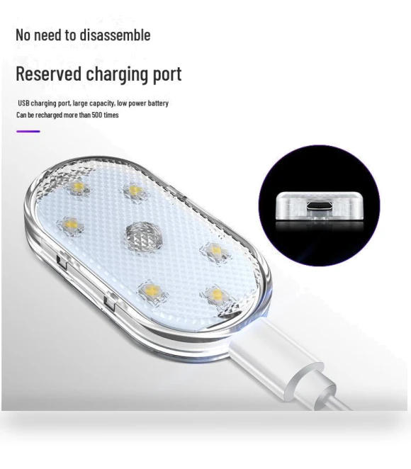 Wireless Sensor LED Car Interior Light — Light Kit, TopSky