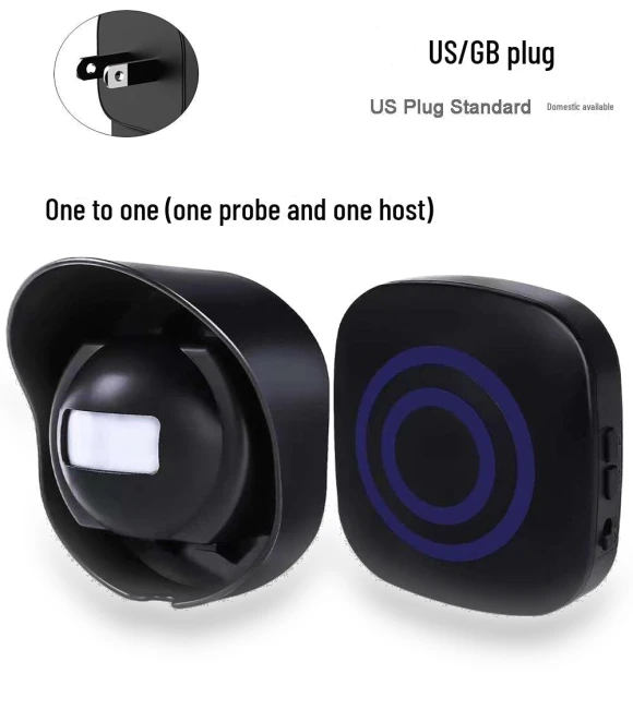 Wireless Waterproof Infrared Induction Doorbell — Push Buttons, AI Supermarket