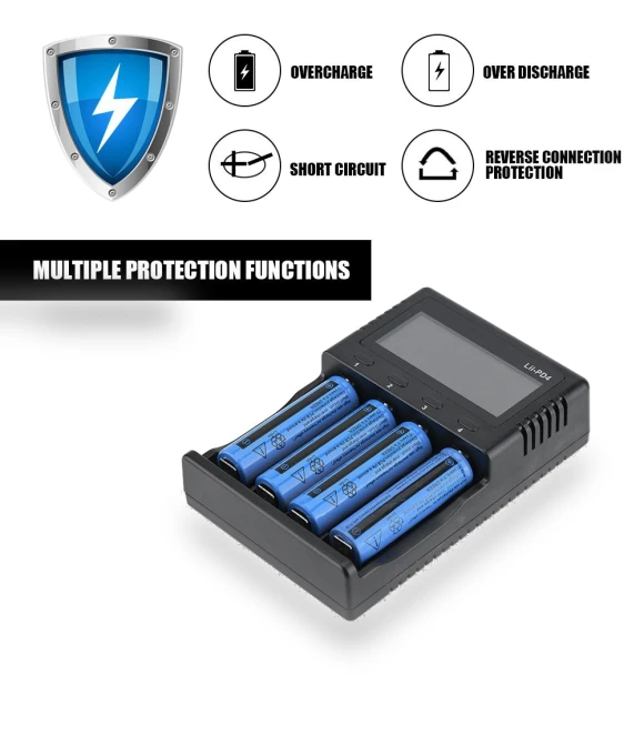 LCD Battery Charger — Chargers, Liitokala
