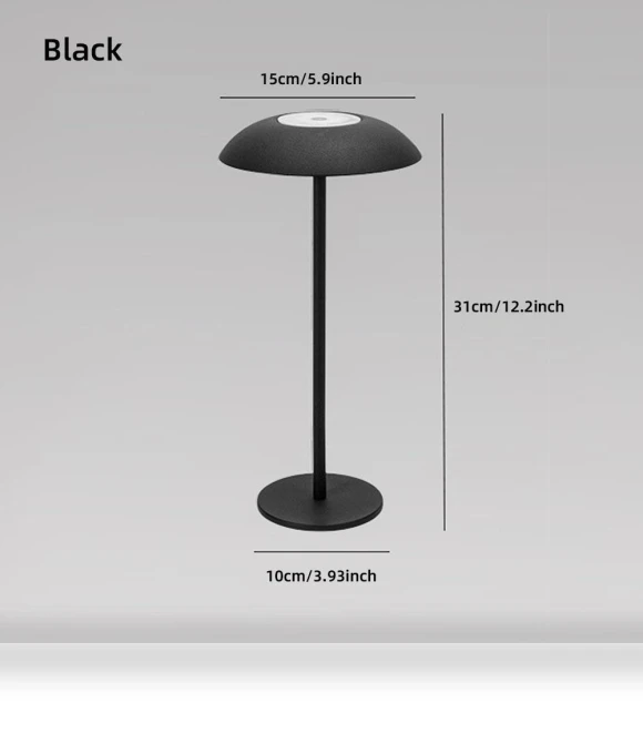LED Touch Desk Lamp with USB Charging — Desk & Table Lighting, Chic Home