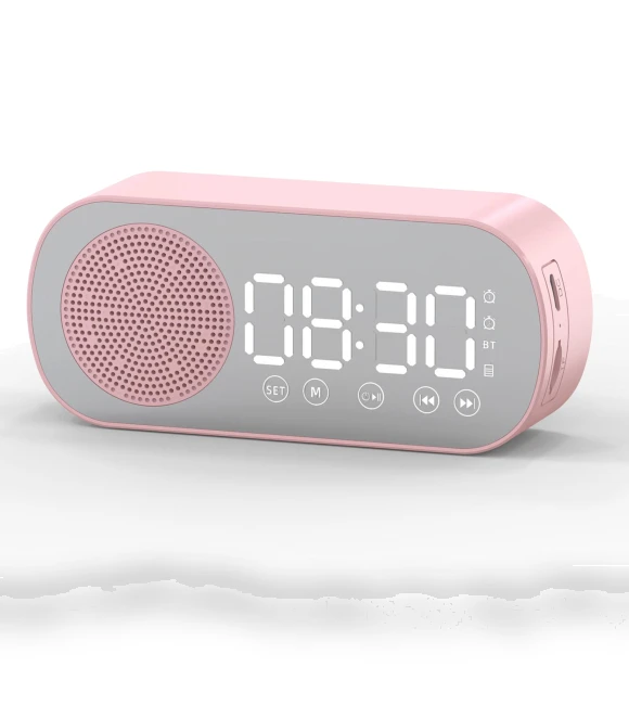 Multifunctional Smart Digital Mirror Alarm Clock with Bluetooth Speaker — Alarm, Tooarts