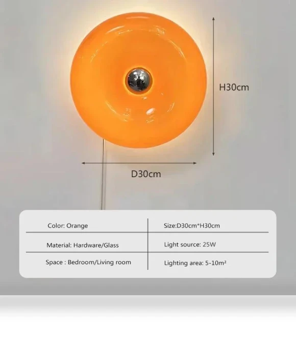 Scandinavian Glass Wall Sconce — Wall Fixtures, Chic Home