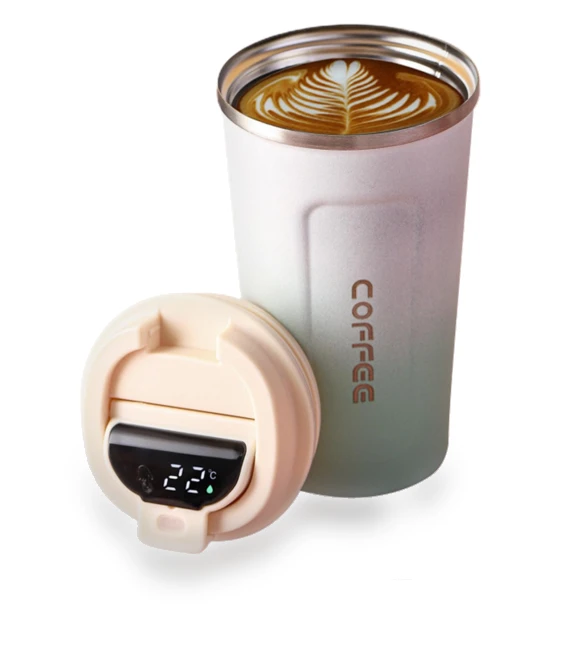 Smart Coffee Cup with Temperature Display — Beverage Warmers, Chic Home