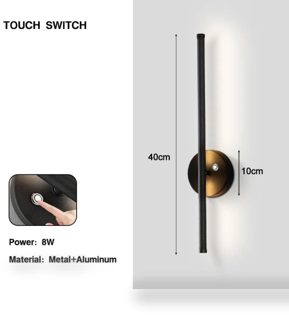 Touch LED Wall Light — Wall Lighting, Chic Home