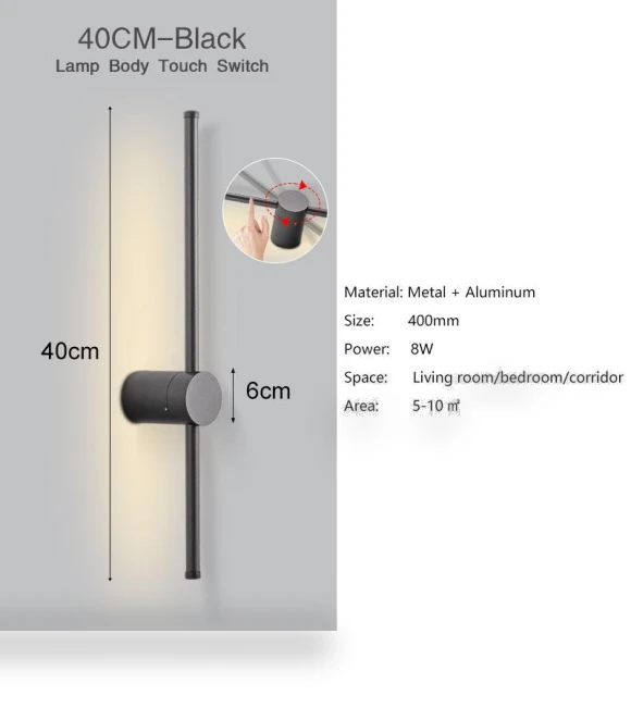 Touch Sensor Wall Lights — Wall Lighting, Chic Home