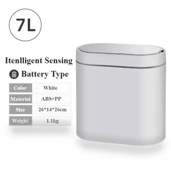 Touch Trash Bins for Home — Waste Baskets, DC-HOME Textile