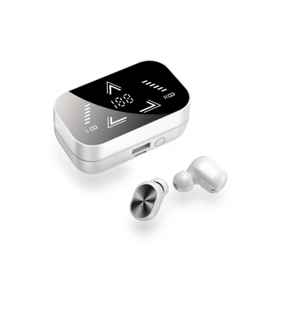 Wireless Headphones with Digital Power Display and Touch Control — Over-Ear Headphones, Gloves