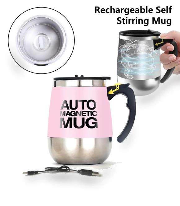 Automatic Magnetic Mixing Mug — Beverage Warmers, Chic Interiors