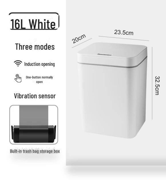 Automatic Smart Trash Can — Kitchen Cans, ChenBei