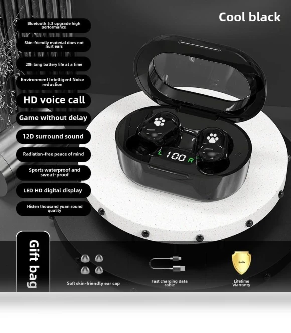 Bluetooth E8S TWS Wireless Earbuds — In-Ear Headphones, Pento Smart