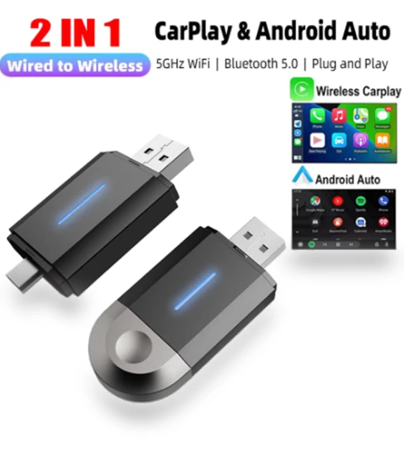Carplay Android Auto USB Type C Adapter — Phone Accessories, Timeless Home