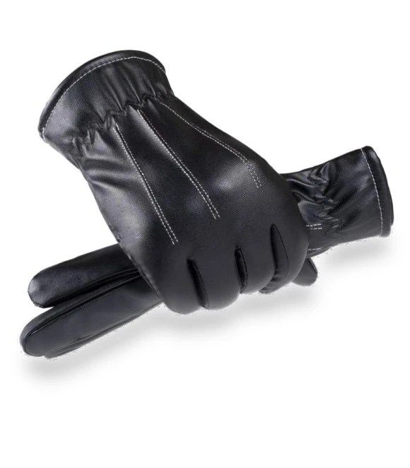 Men's Leather Motorcycle Gloves with Touchscreen — Gloves, Warm Land