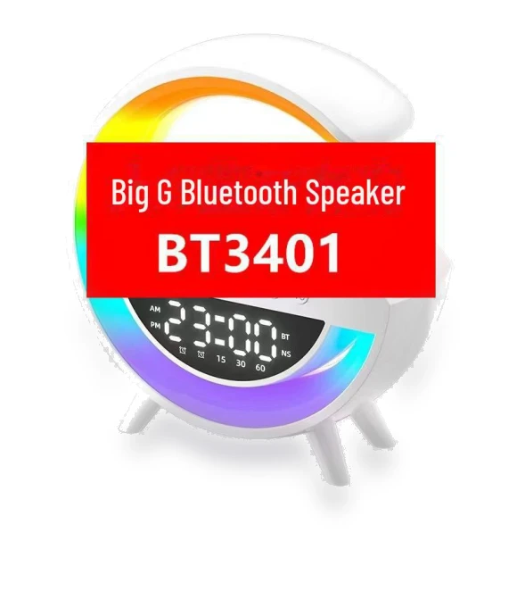 Smart Bluetooth Speaker with Wireless Charging, Alarm, and Ambient Night Light — Accessory Kits, StrideBox