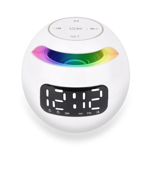 Bluetooth Speaker Night Light Alarm Clock — Alarm, DC-HOME Textile