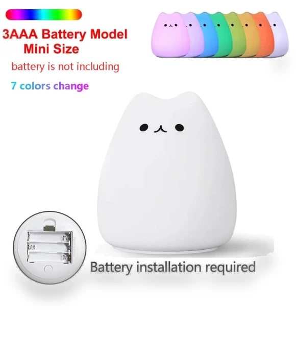 Cute Cartoon Whale LED Night Light — Night Lights, DC-HOME Textile