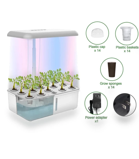 Hydroponics Growing System with LED Grow Light — Germination Kits, HAOAXIN