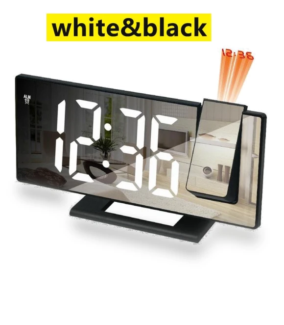 LED Projection Alarm Clock with Temperature Display — Alarm, LIAESMART Home