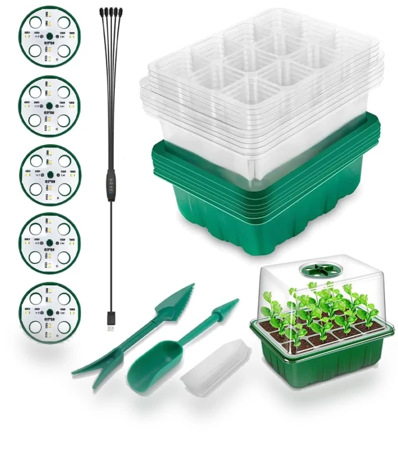 LED Seedling Pots with Grow Light — Germination Kits, HAOAXIN