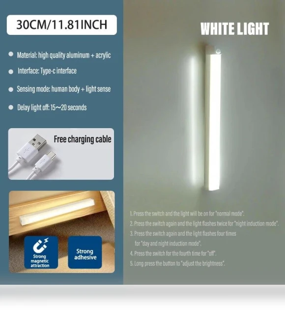 Magnetic Smart Cabinet Light Sensor — Under-Cabinet Mounts, Modern Home Furnishing