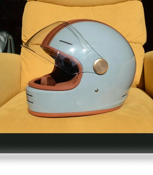 Retro Motorcycle Cruise Leather Smart Bluetooth Helmet — Helmets & Accessories, Reliable tool