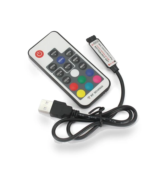 RGB LED Controller with Remote — LED Strips, JadeBamboo Chargers Warehouse