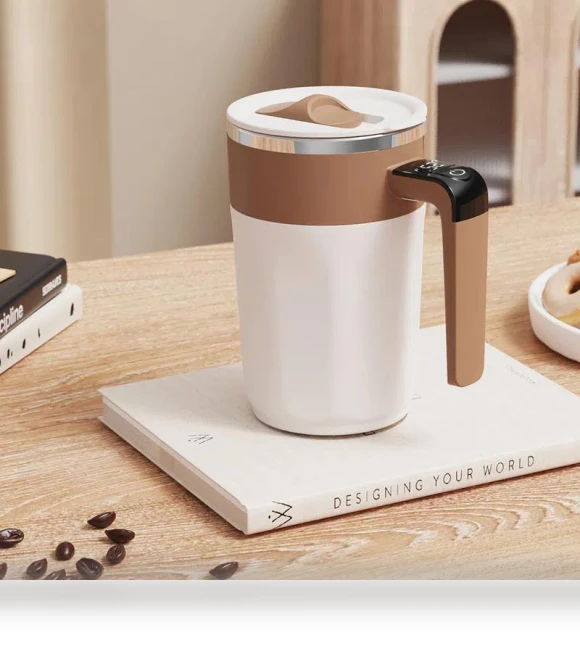 Smart Mixing Cup with LED Temperature Display — Beverage Warmers, Chic Interiors