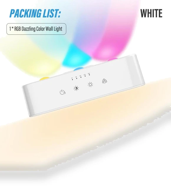 Smart Wall Sconce with USB Rechargeable Remote Control — Wall Lighting, Modern Home Furnishing