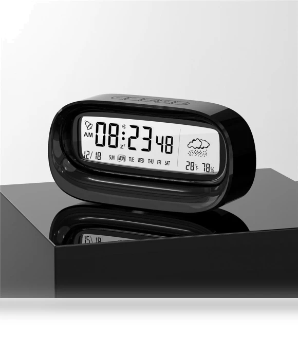 Transparent Digital Alarm Clock — Alarms & Clocks, DC-HOME Textile