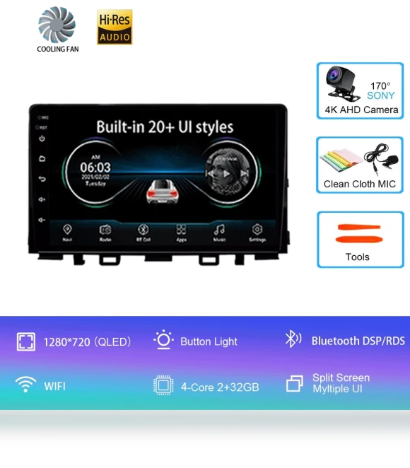 Android 14 Car Multimedia Video Player — Stereo Receivers, AutoSphere