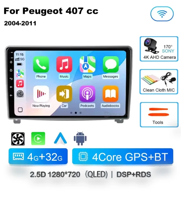 Car Multimedia Stereo Radio with GPS and Carplay — Stereo Receivers, AutoSphere